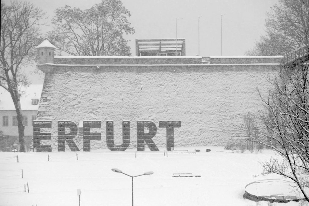 Petersberg in Erfurt im Schnee